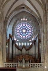 Rose window of the Bilbao Cathedral
