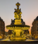 Evening fountain