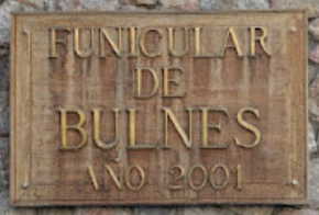 Bulnes funicular placard