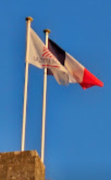 Flags flying