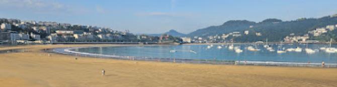 La Kontxa beach scene