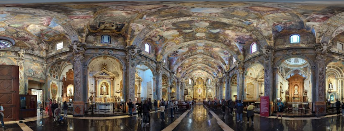 Sphere photo of the Church of San Nicolas