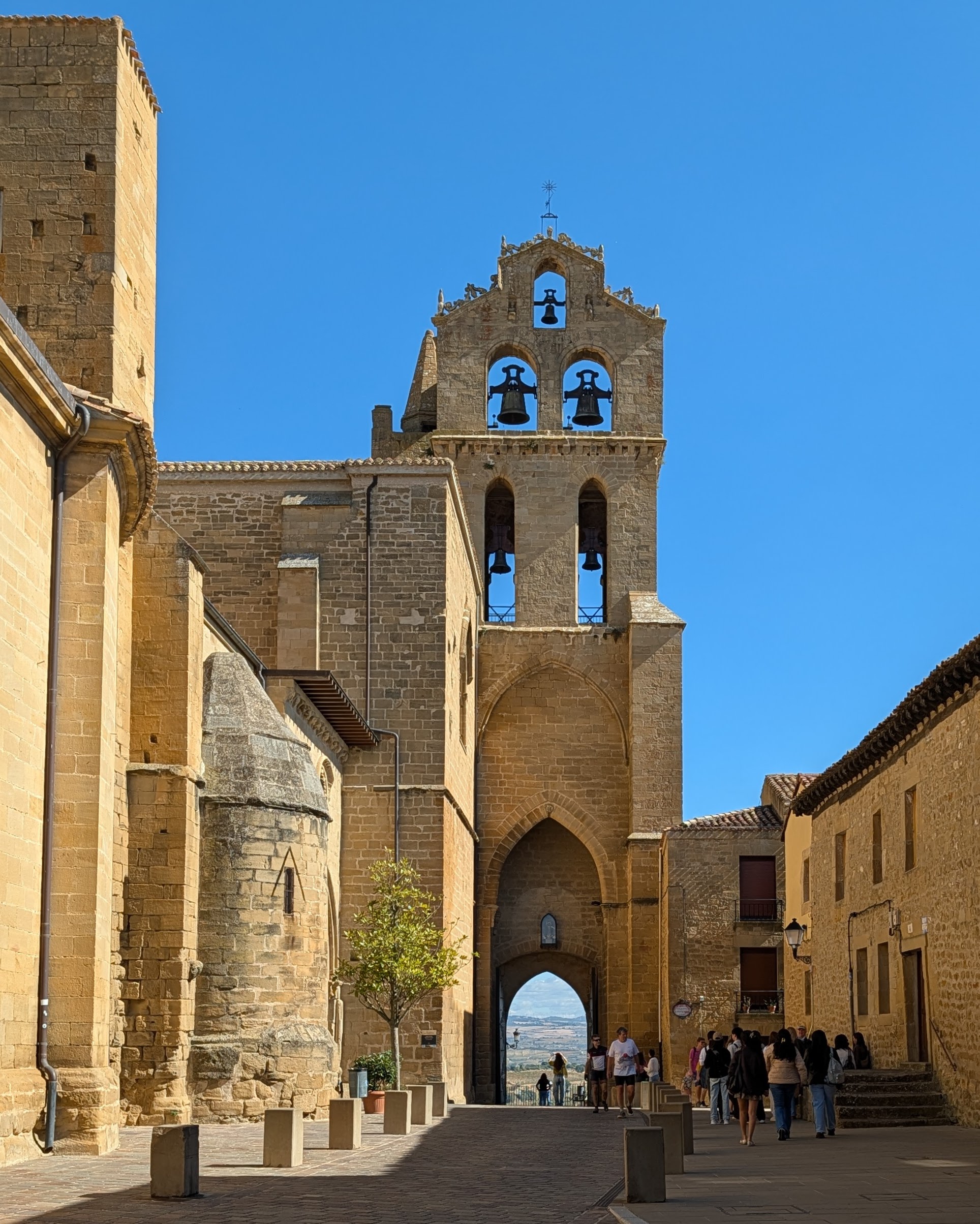 Laguardia bell tower and gate