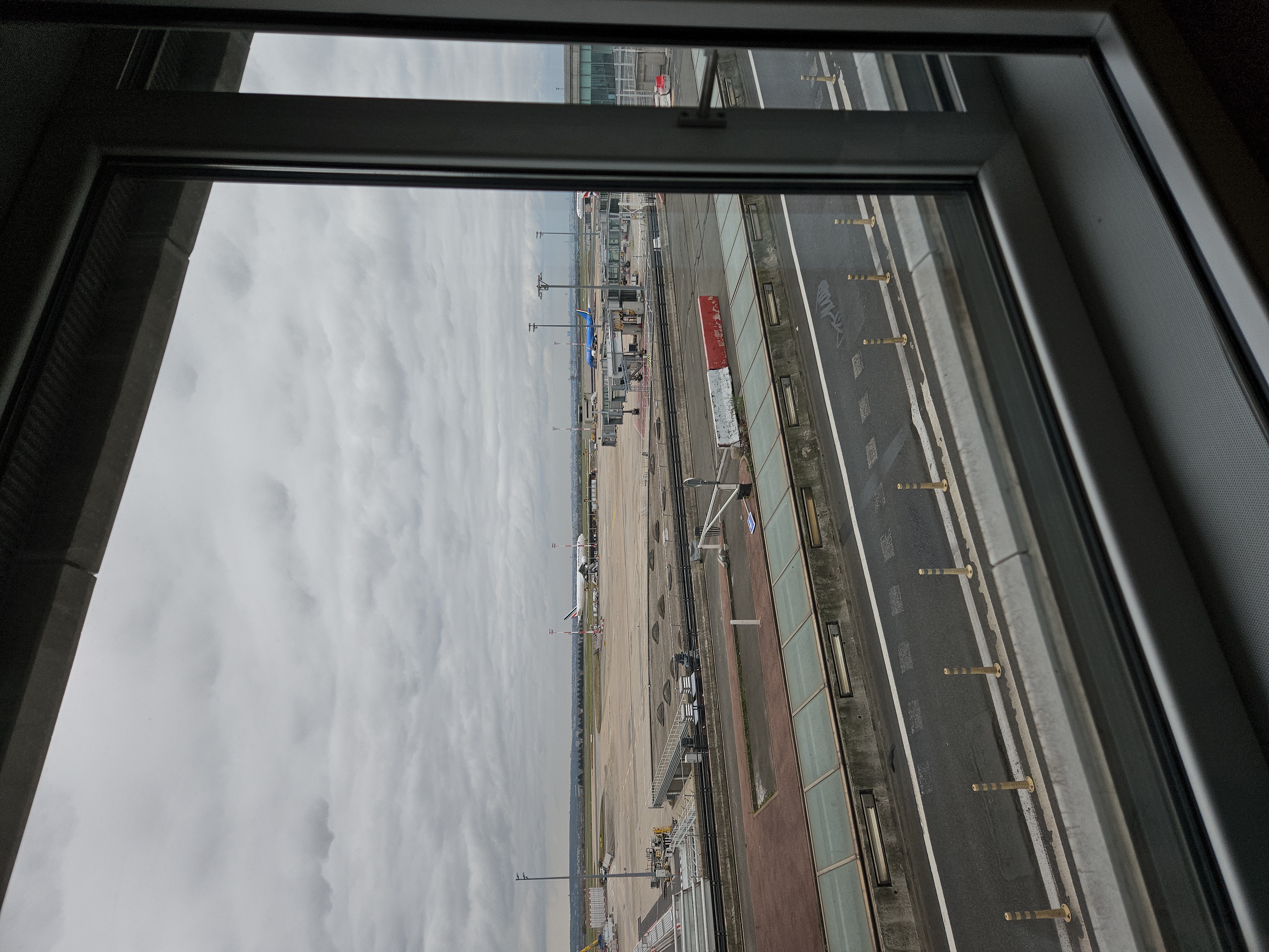 Charles de Gaulle airport from Sheraton window