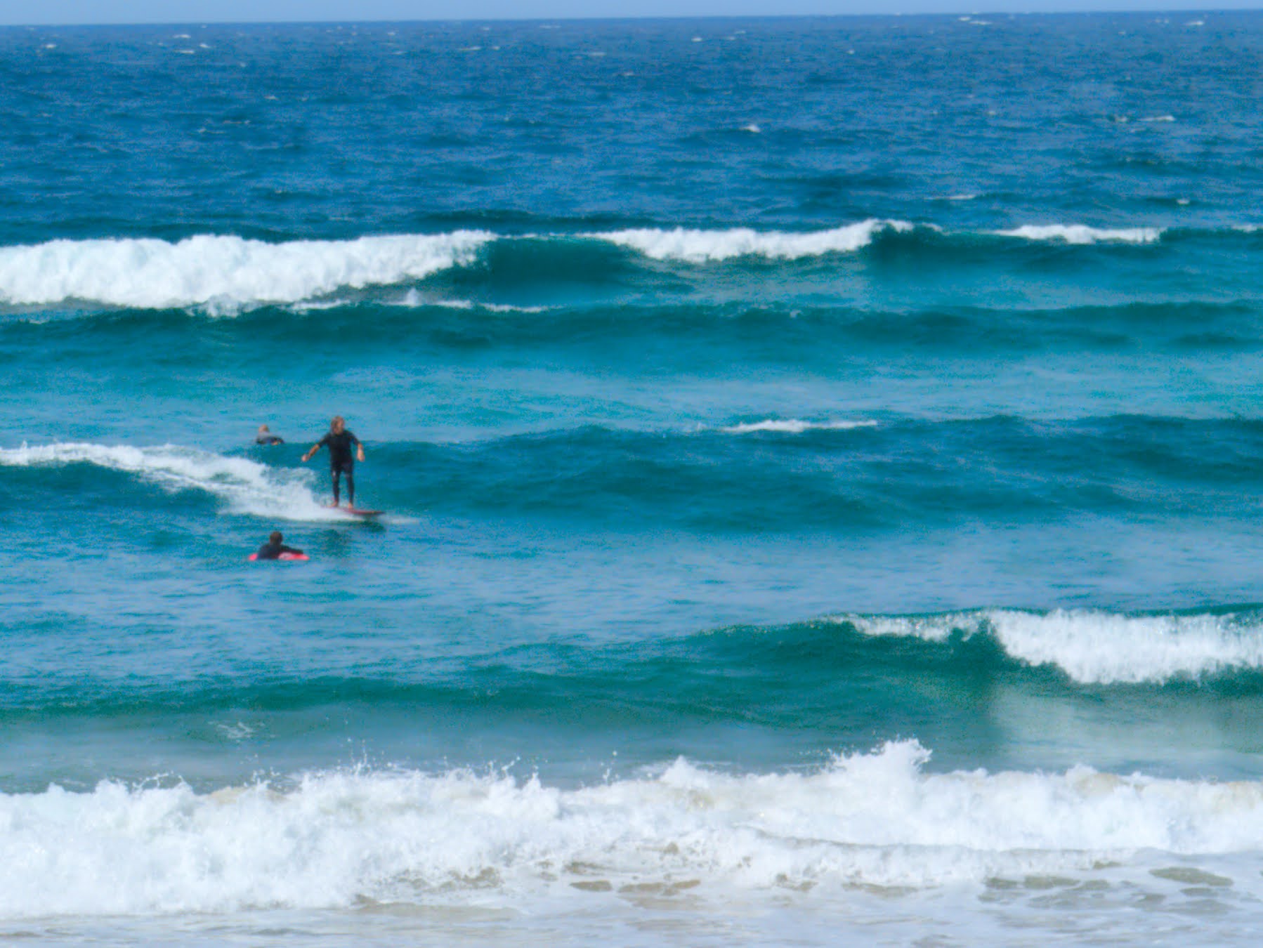 Surfers at la Playa de Zurriola