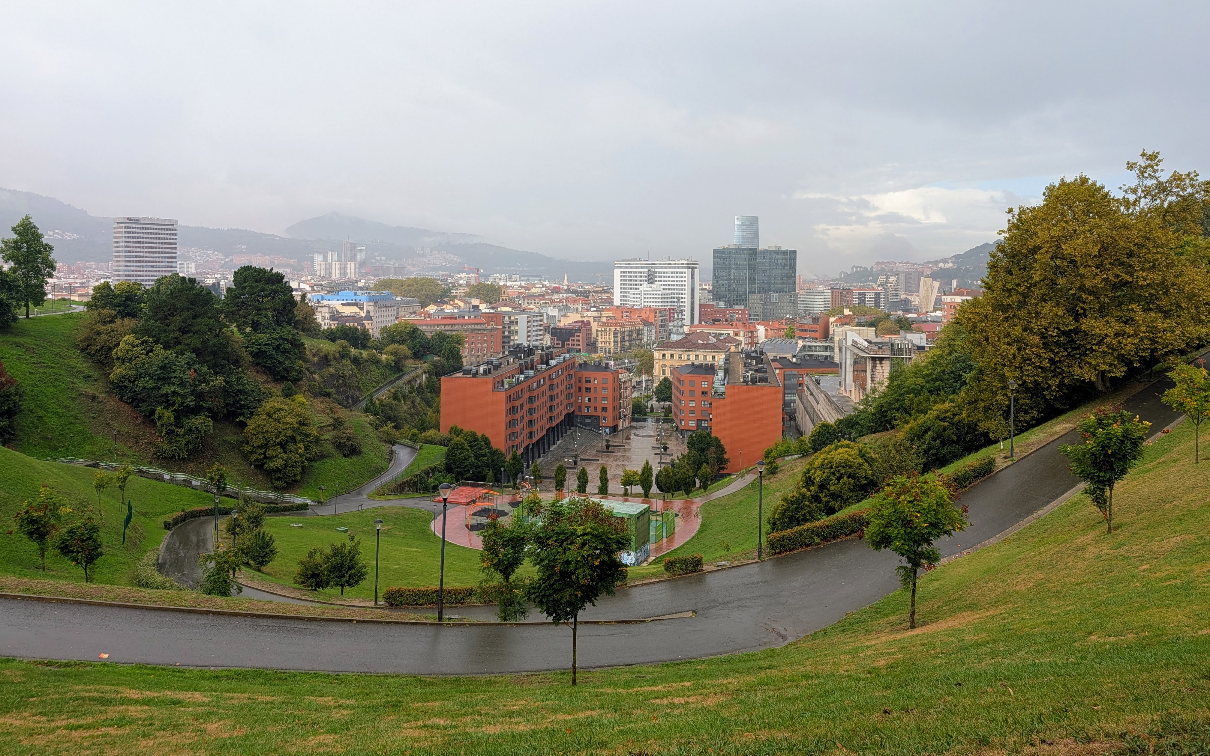 Bilbao view from Extebarria park
