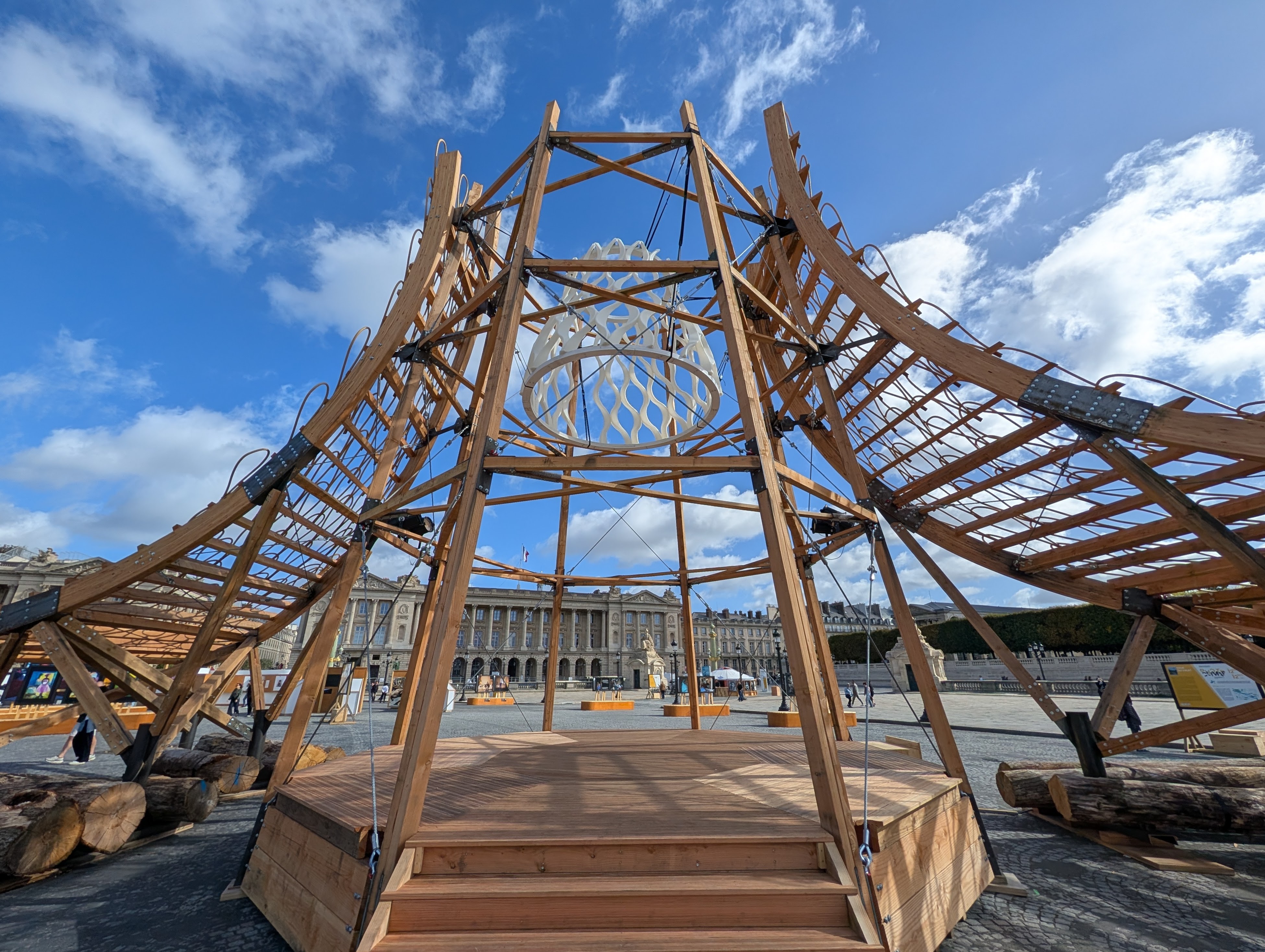 Interesting wooden construct, perhaps a stage