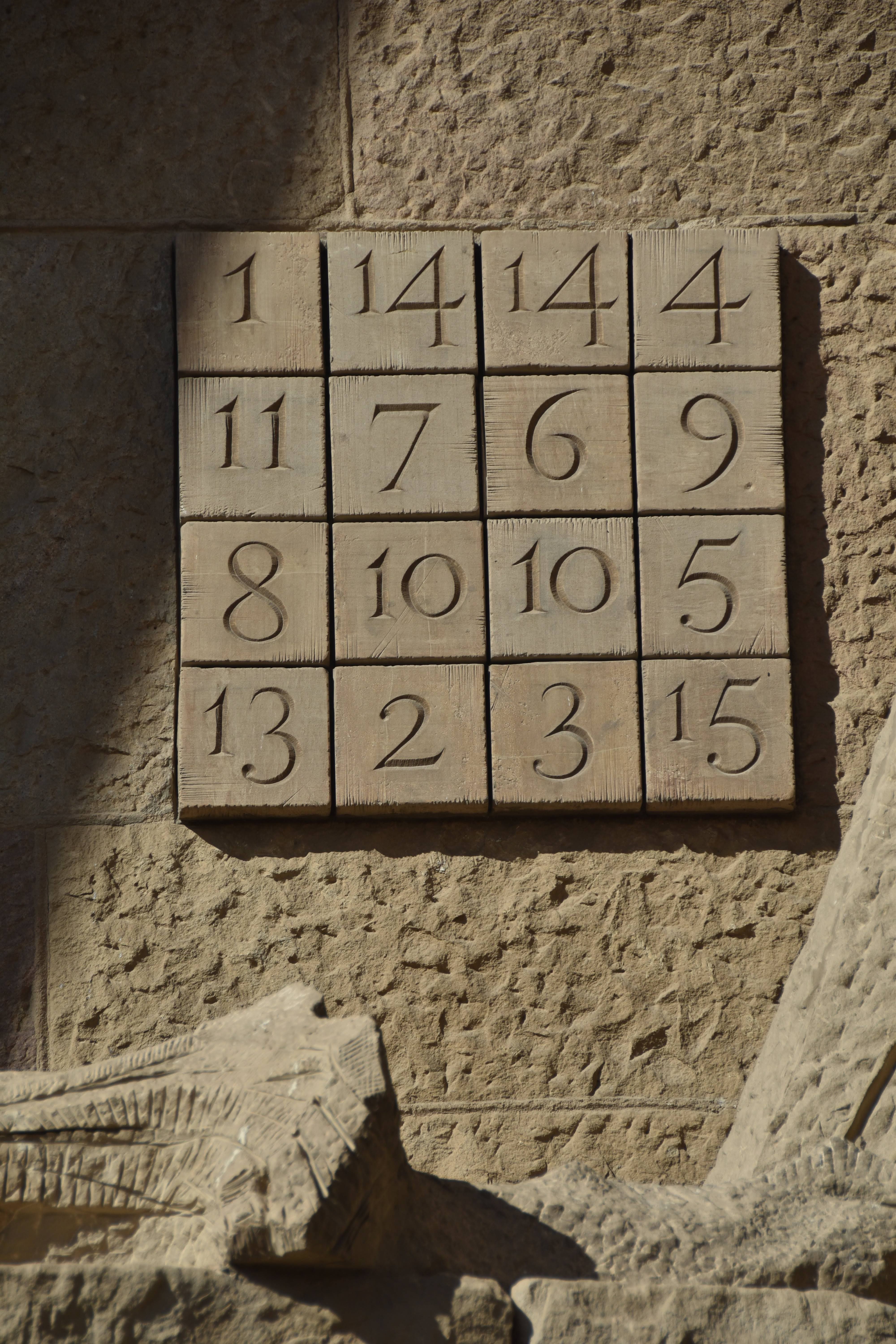 Magic square, Sagrada Familia