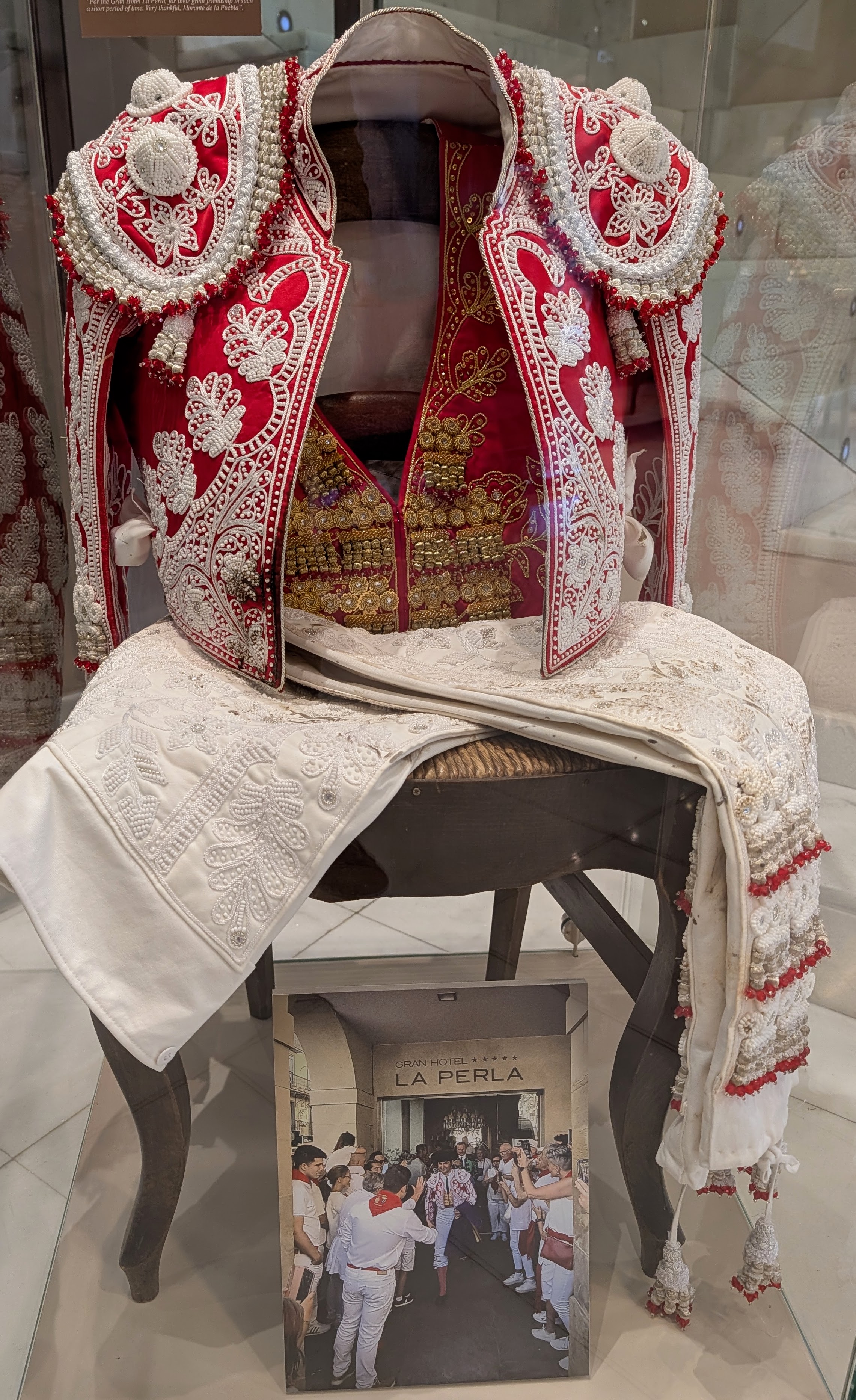 Toreador jacket and vest on display