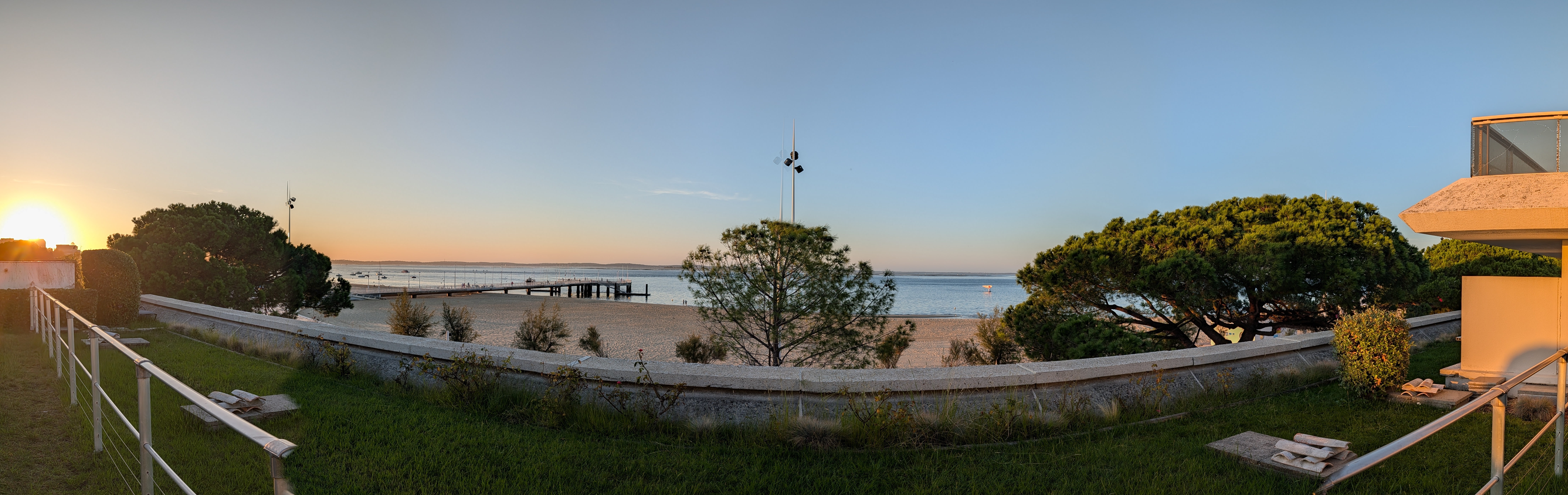 Panoramic view from our room at Hotel Point France