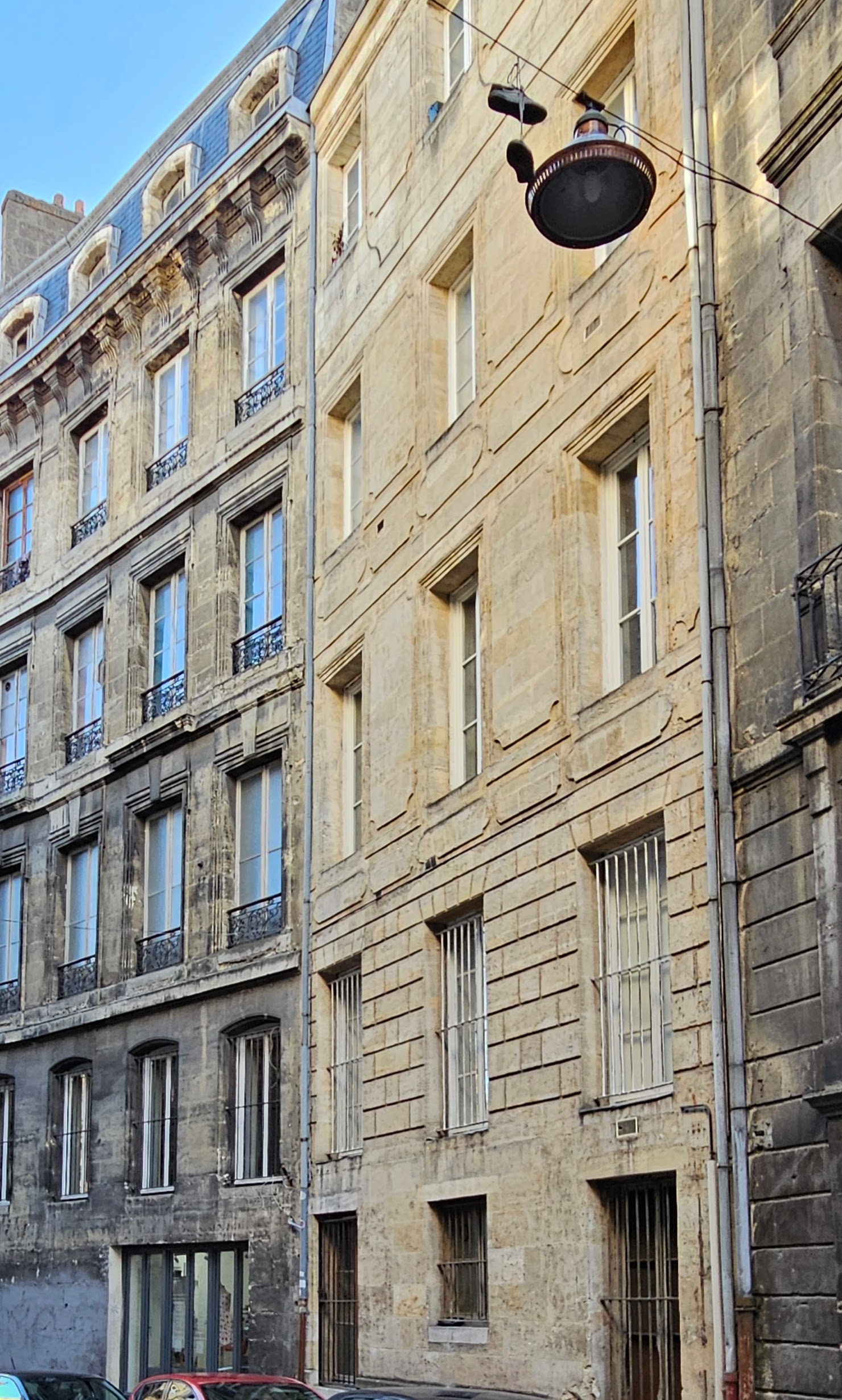 Cleaned versus sooty building