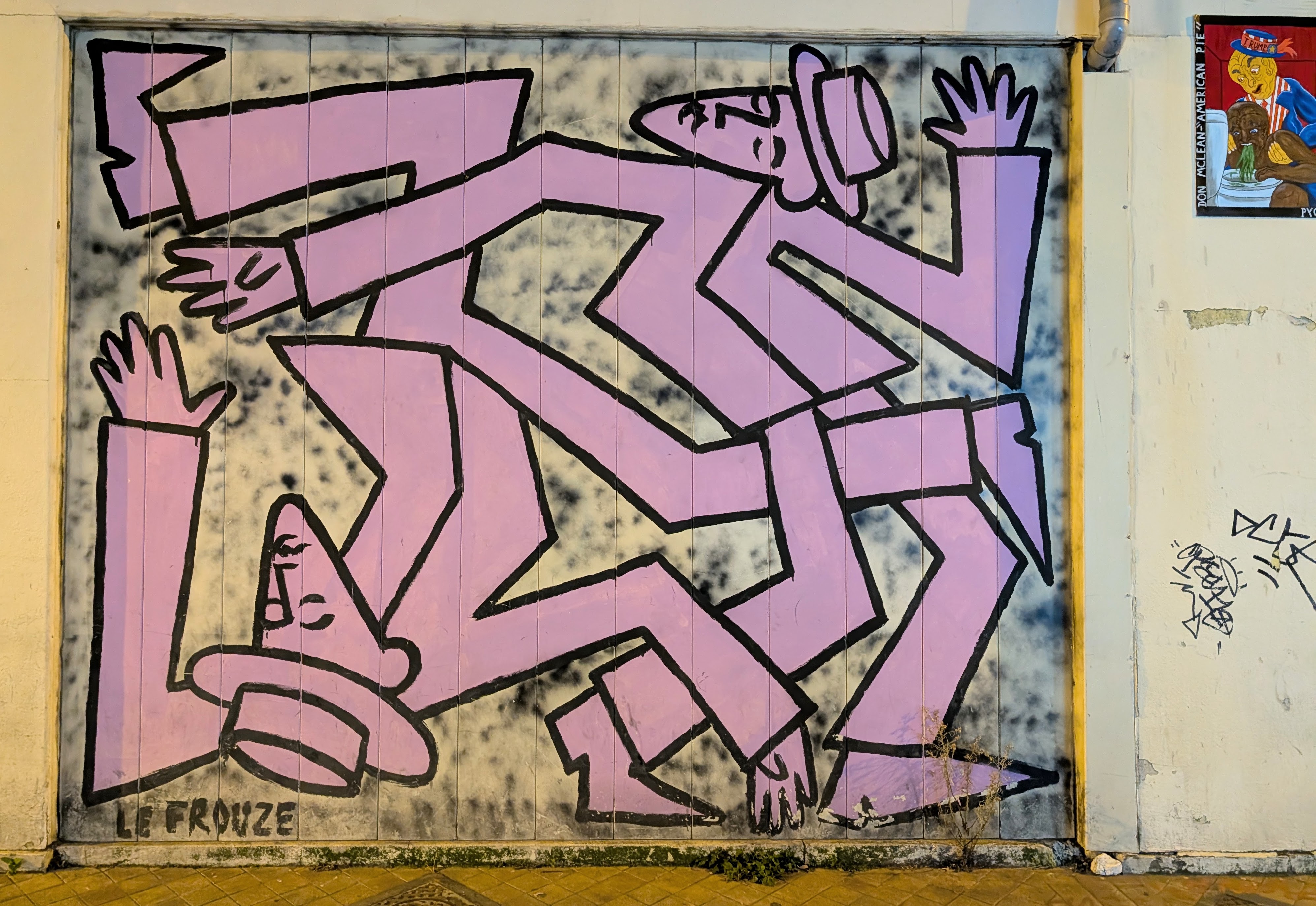 Stylized people street art