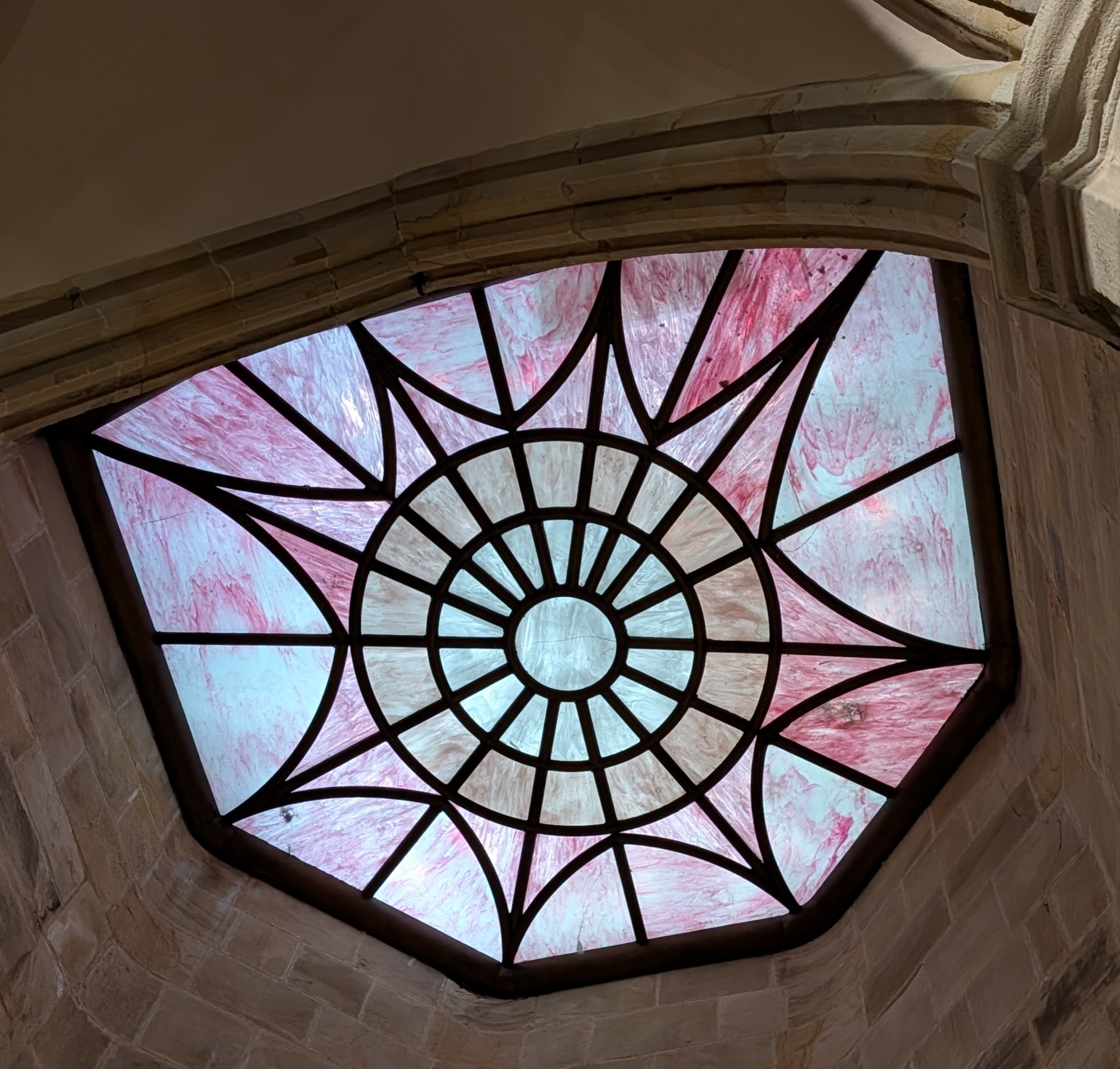 Stained glass at Bilbao Cathedral