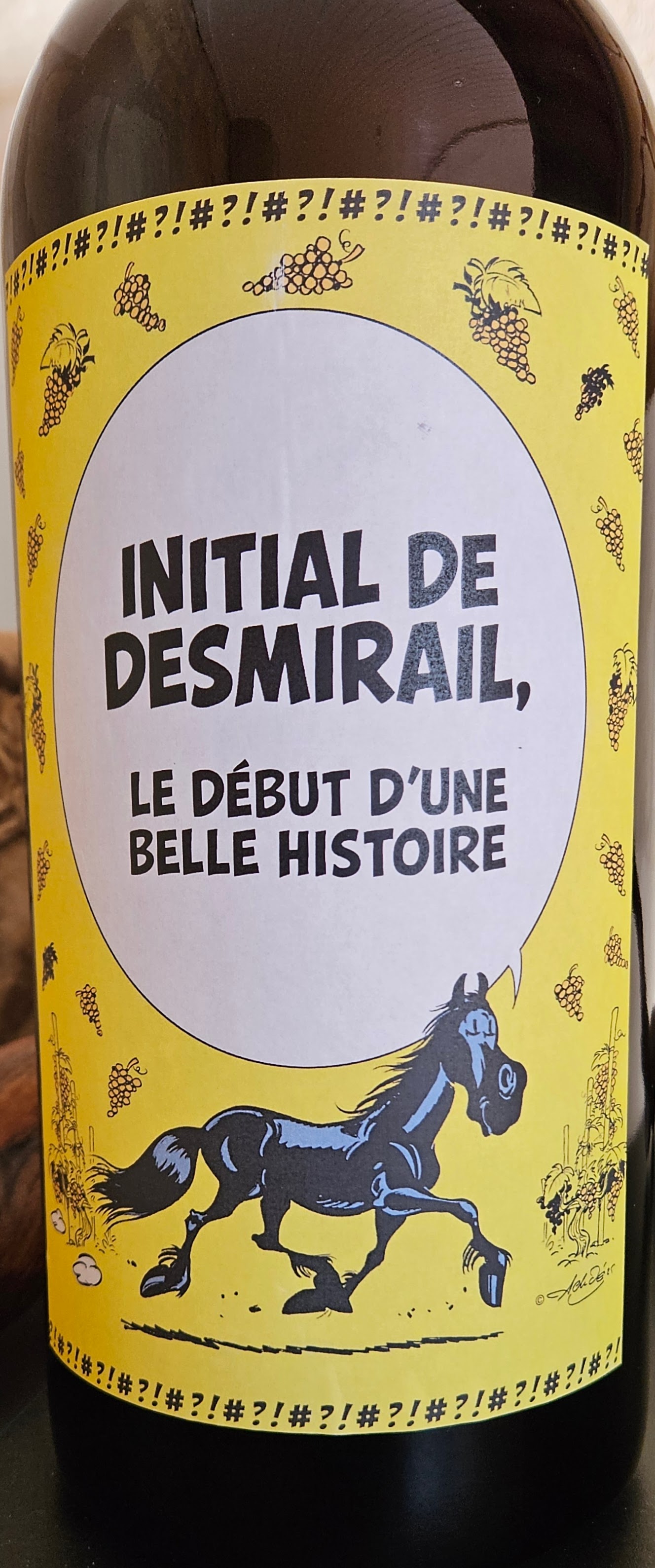 A fun wine label at Château Desmirail