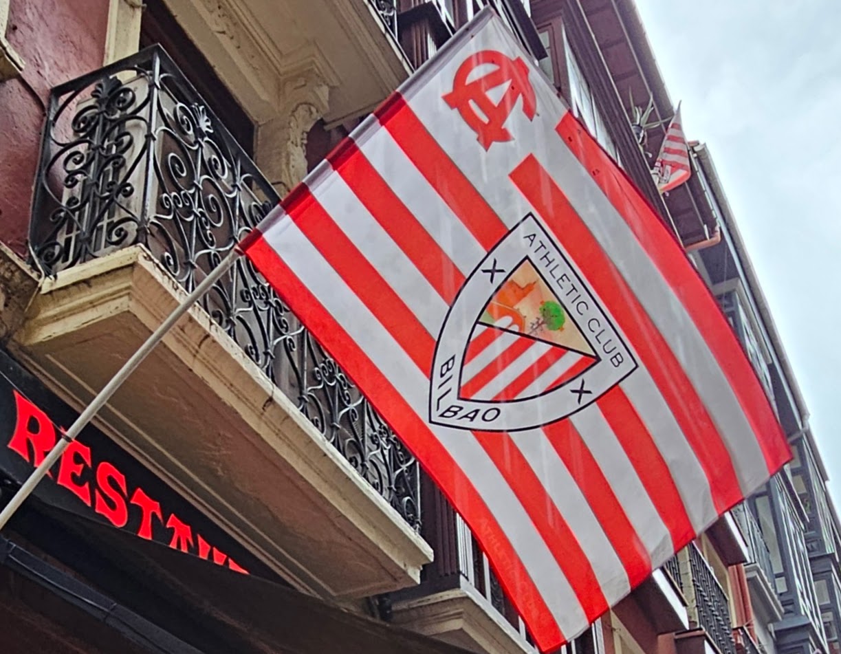 Flag of the Bilbao Athletic Club soccer team