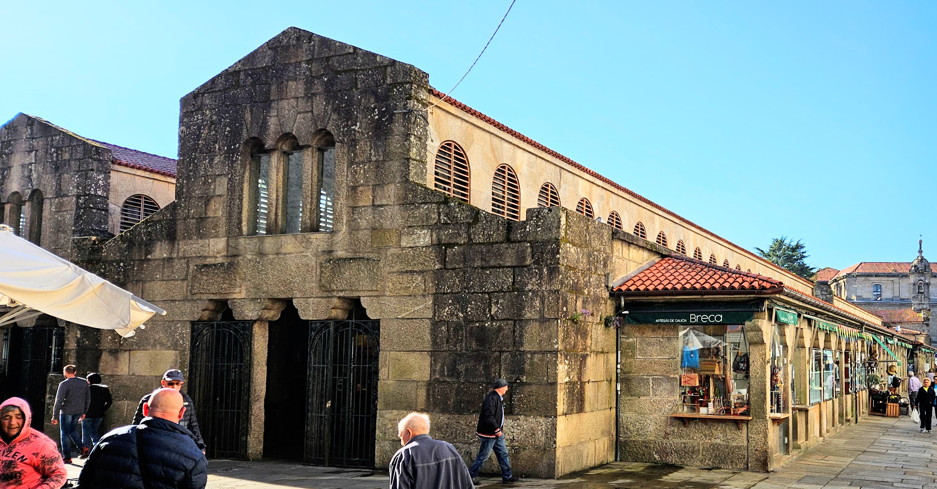 One of the basilica-style buildings of the Mercado de Abastos