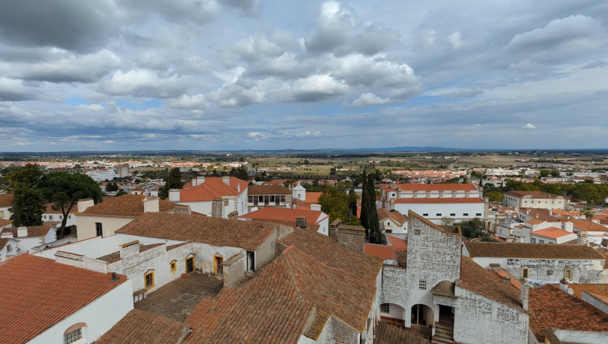 Évora and beyond from the cathedral rooftop
